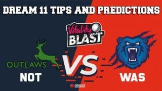 Dream11 Team Nottinghamshire vs Warwickshire North Group VITALITY T20 BLAST ENGLISH T20 BLAST – Cricket Prediction Tips For Today’s T20 Match NOT vs WAR at Nottingham